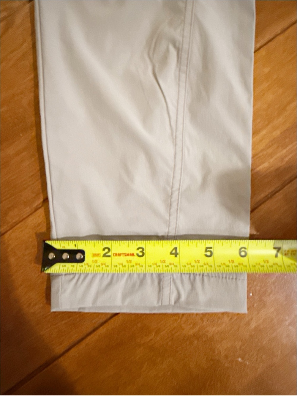 LL Bean Hiking Pants Womens 10 Regular Beige Nylon Spandex Outdoor Pockets - Picture 11 of 11